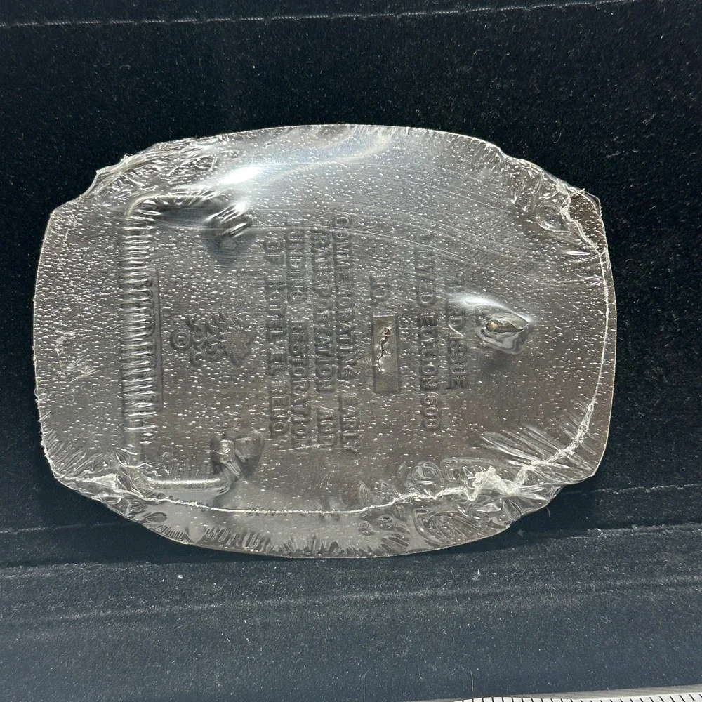Vintage 1984 Canadian County Museum Brass Trolley Limited Edition Belt Buckle